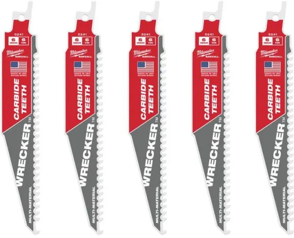 Milwaukee Pistosahanterä TCT WRE 150/6T 5 kpl