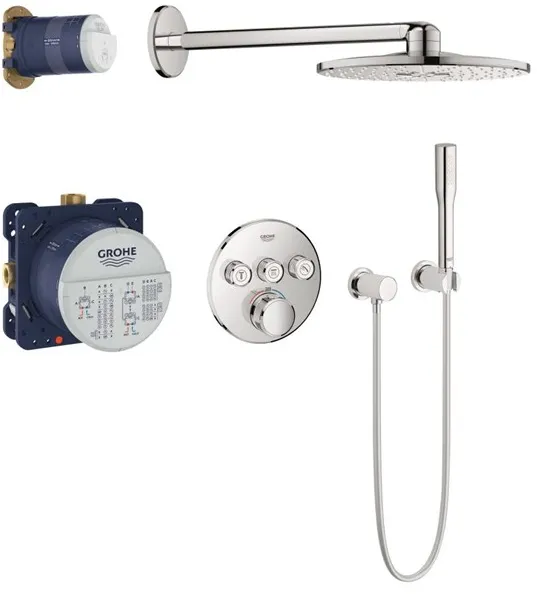 Grohe Grohtherm SmartControl suihkusarja Rainshower SmartActive 310, kromi