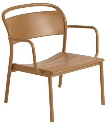 Muuto Linear Steel Nojatuoli Poltettu Oranssi