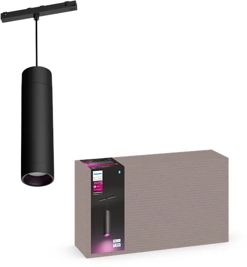 Philips Hue Perifo kattopendelisylinterivalaisin - musta